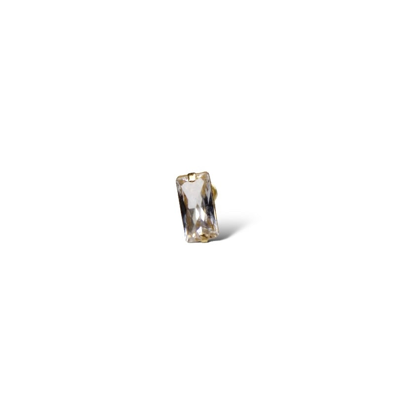 Broquel Con Zirconia Baguette