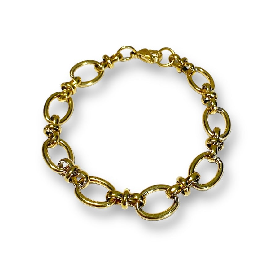 Pulsera Mileto Dorada Acero