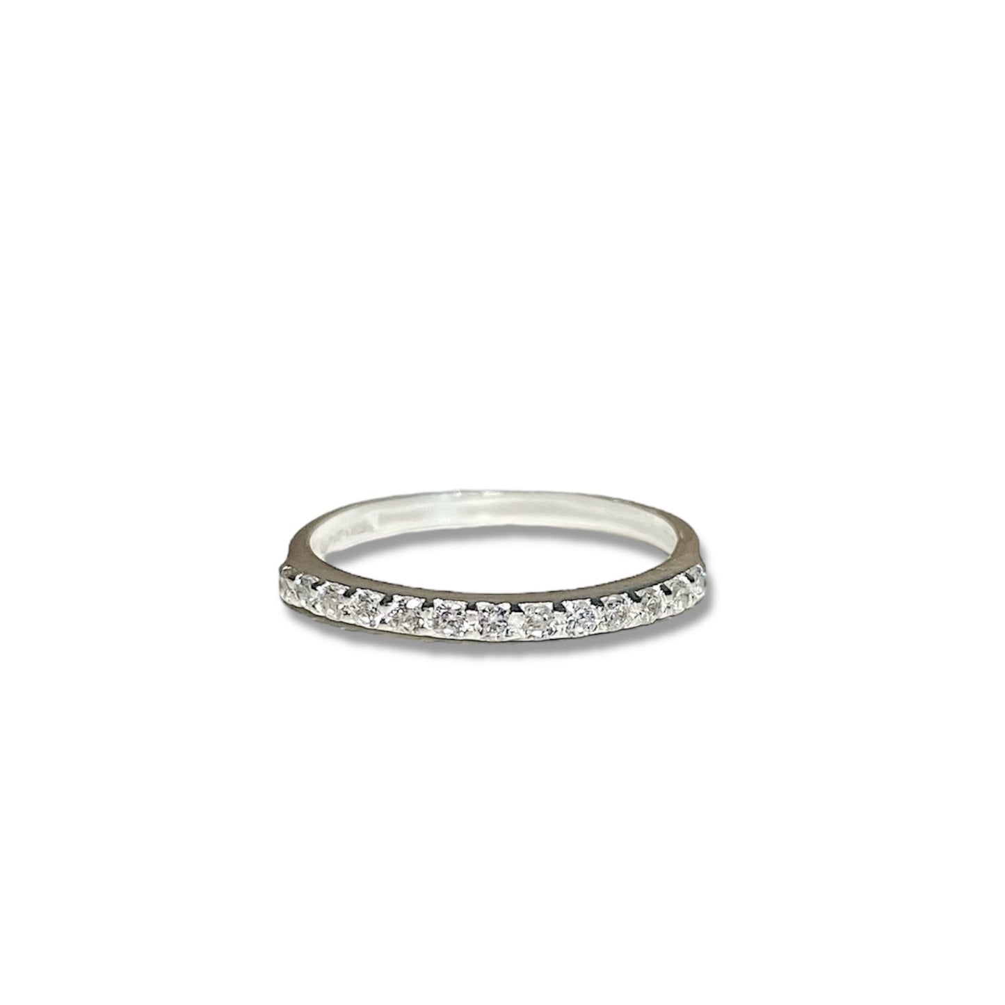 Anillo Churumbela Blanca De Plata