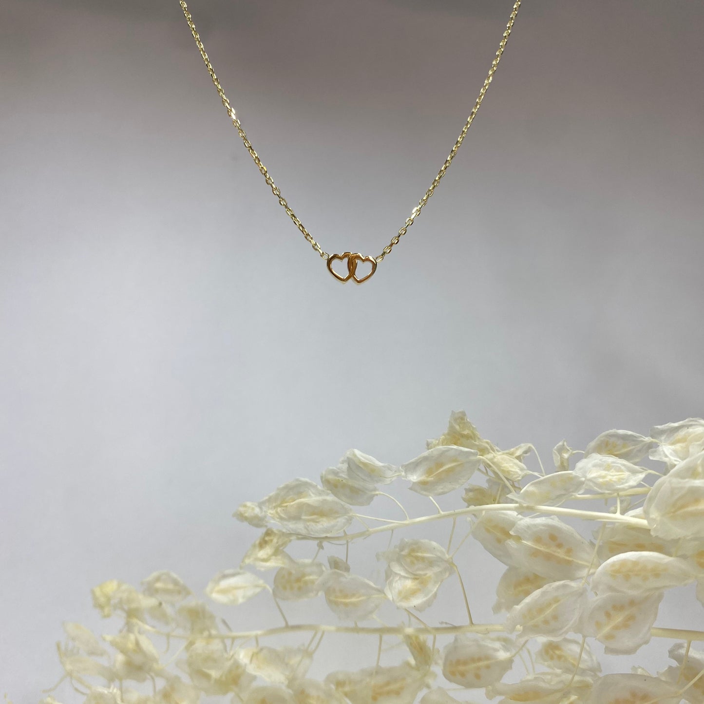 Collar Corazónes De Oro 10 KT