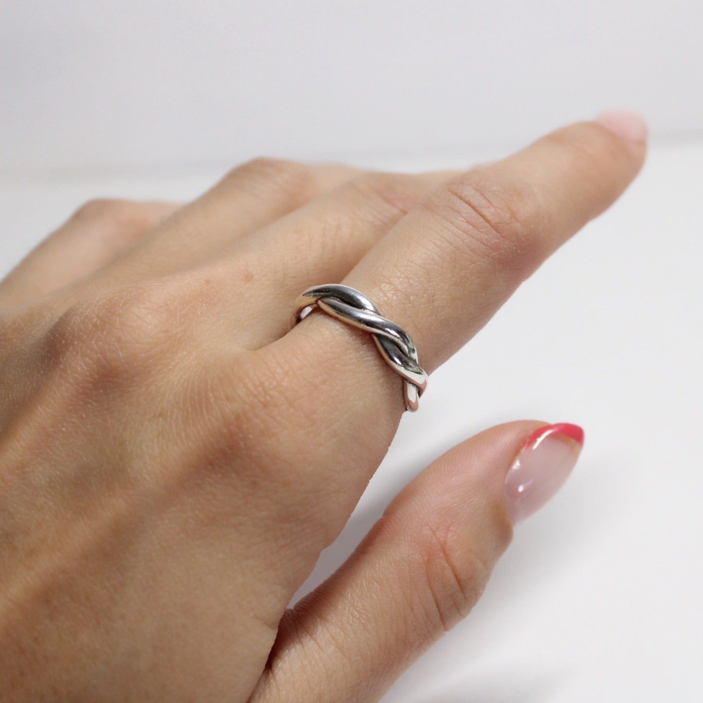 Anillo Trenza Plata