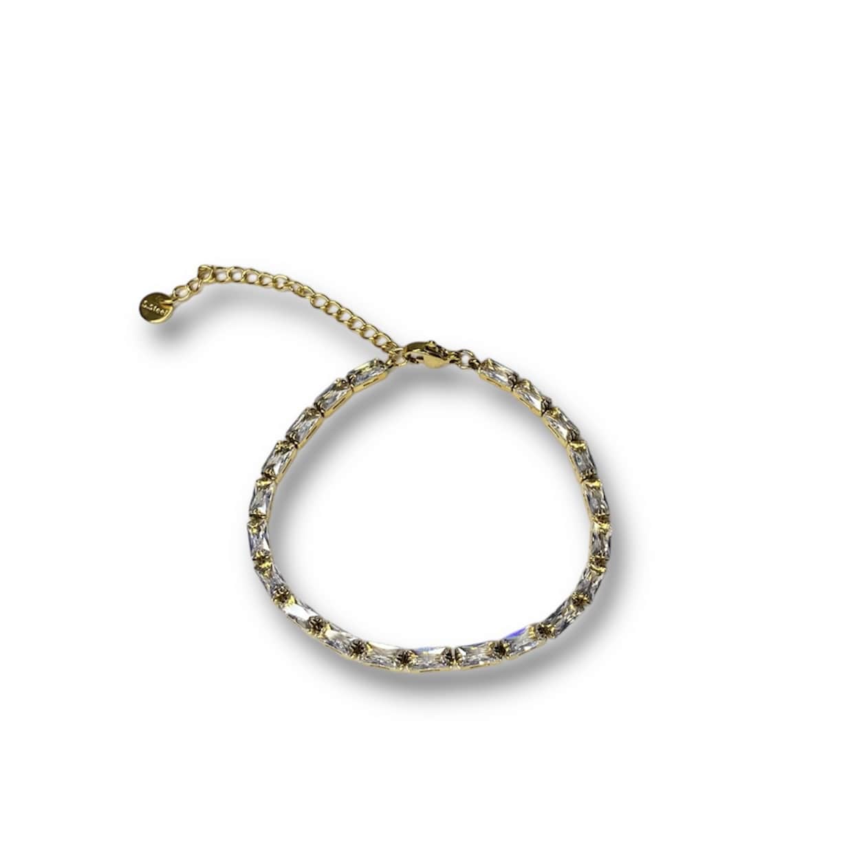 Pulsera De Zirconias Baguette