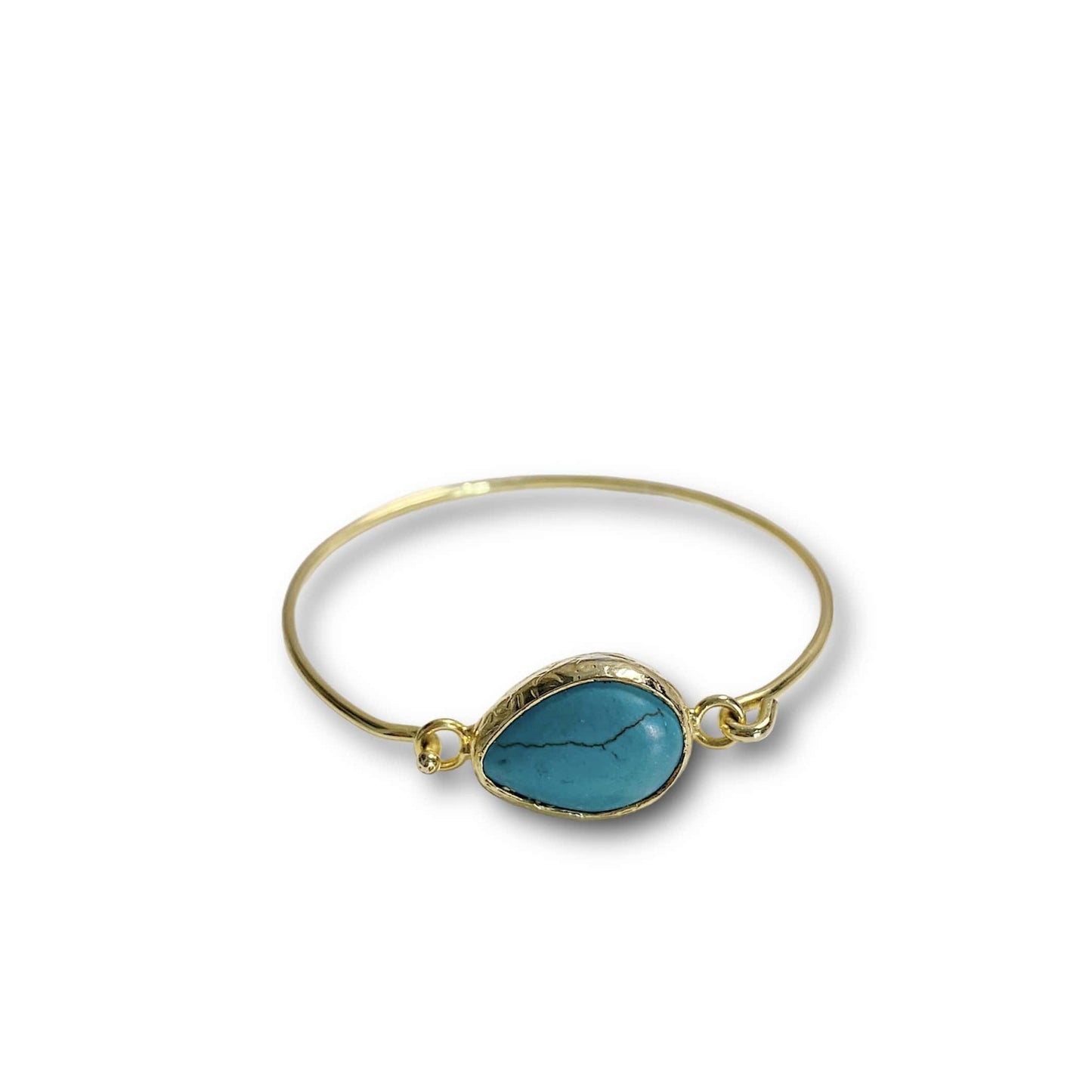Pulsera De Aro Piedra Azul