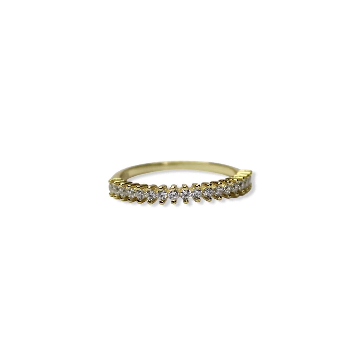 Anillo Churumbela De Plata Chapado En Oro