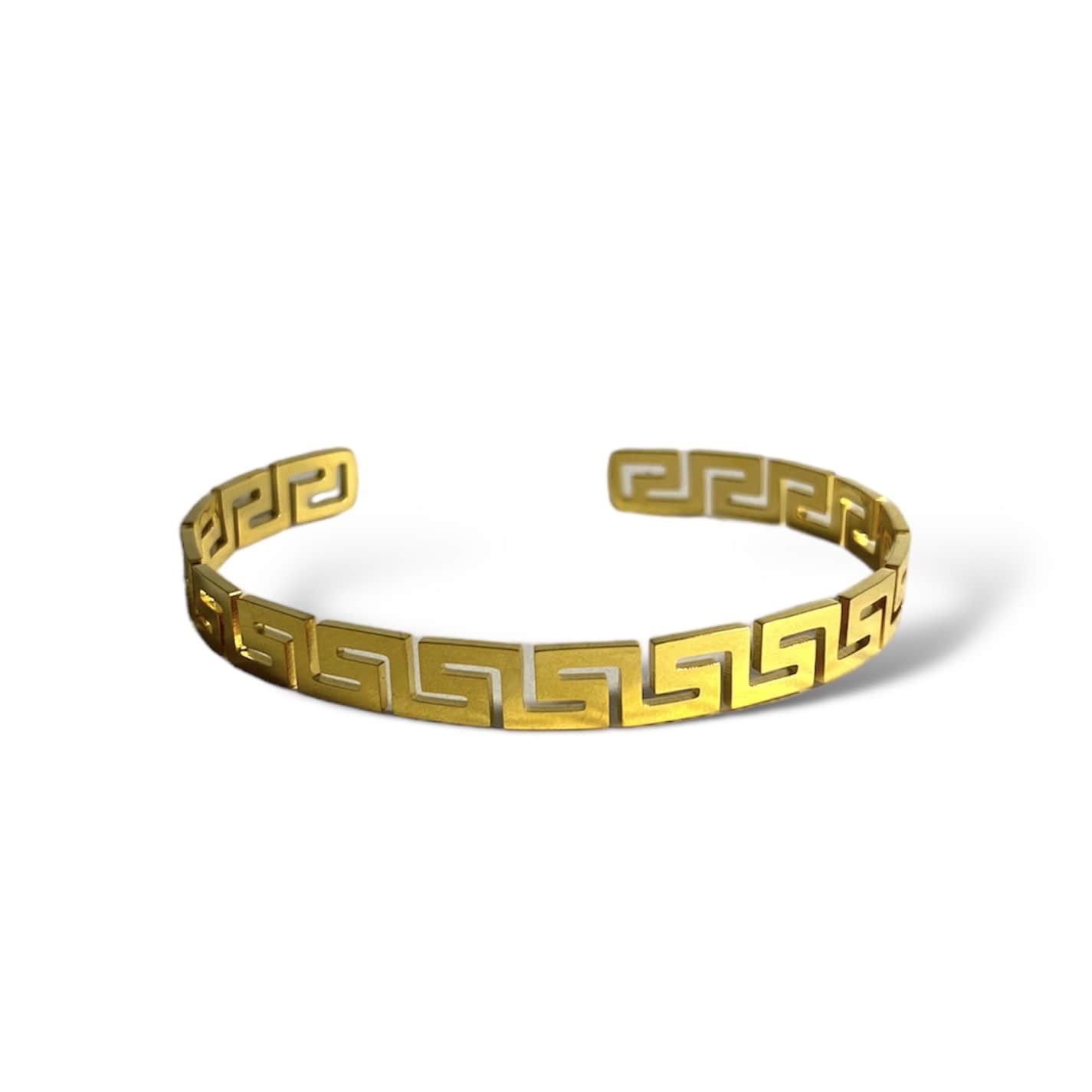 Brazalete Con Grecas De Acero