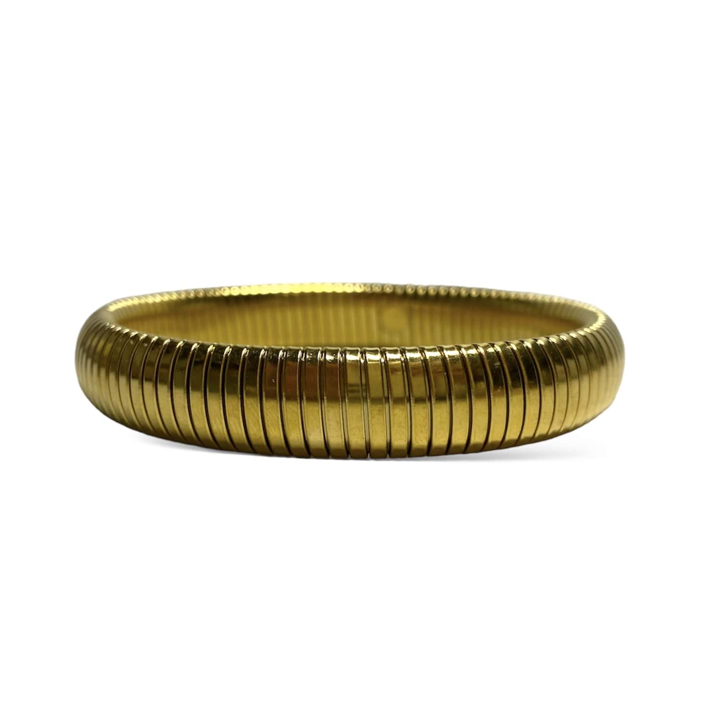 Brazalete Tipo Serpiente Acero Dorado