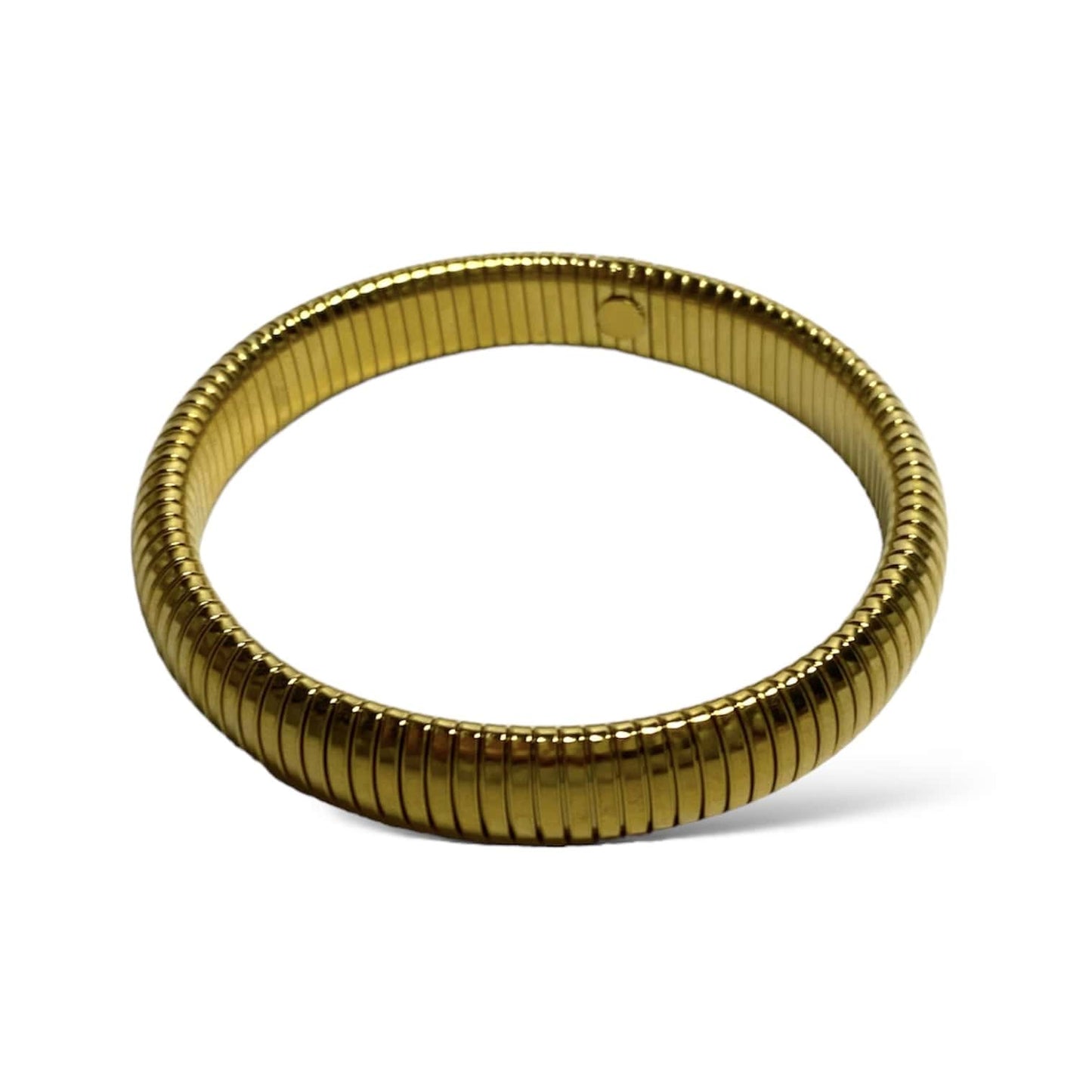 Brazalete Tipo Serpiente Acero Dorado