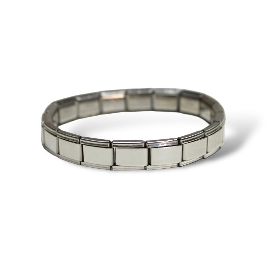 Brazalete Italiano Plateado