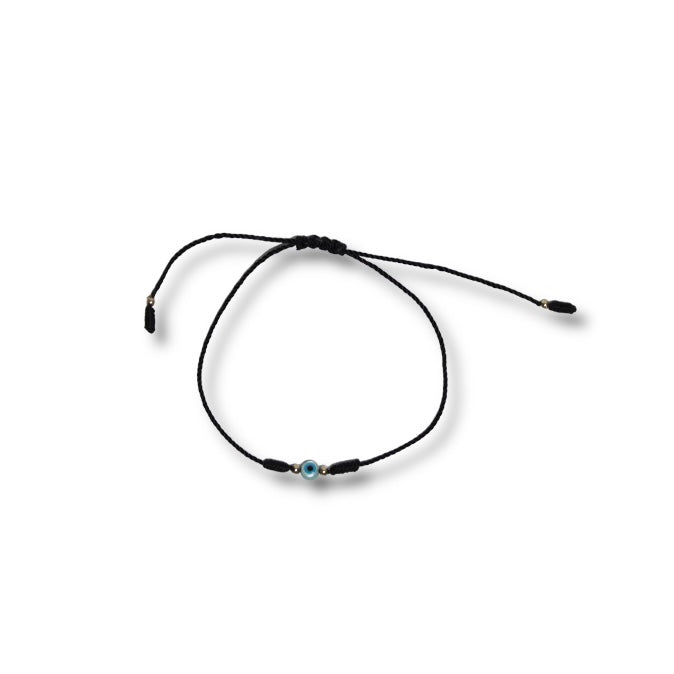 Pulsera De Ojo Turco Con Plata Chica