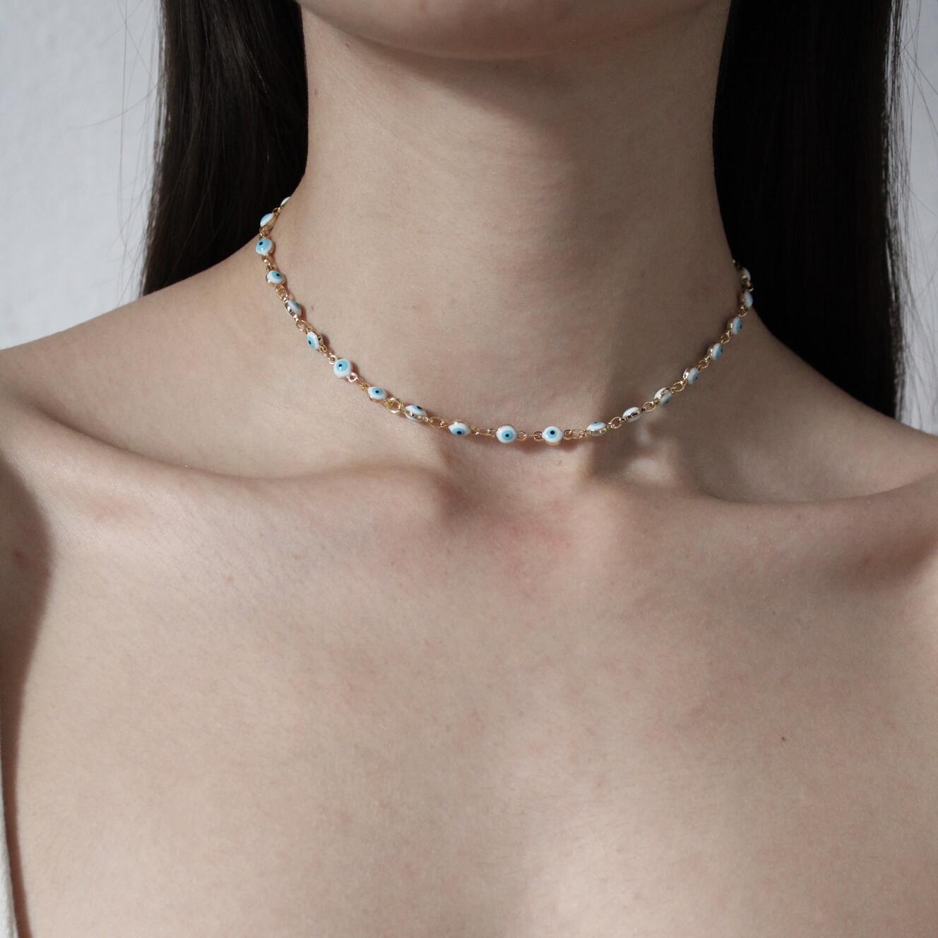 Choker Ojos Turcos Azules