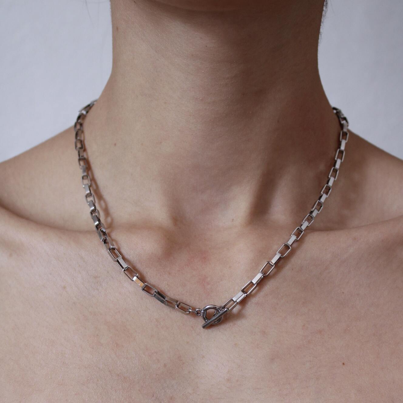 Collar Broche T Cuadrado De Acero