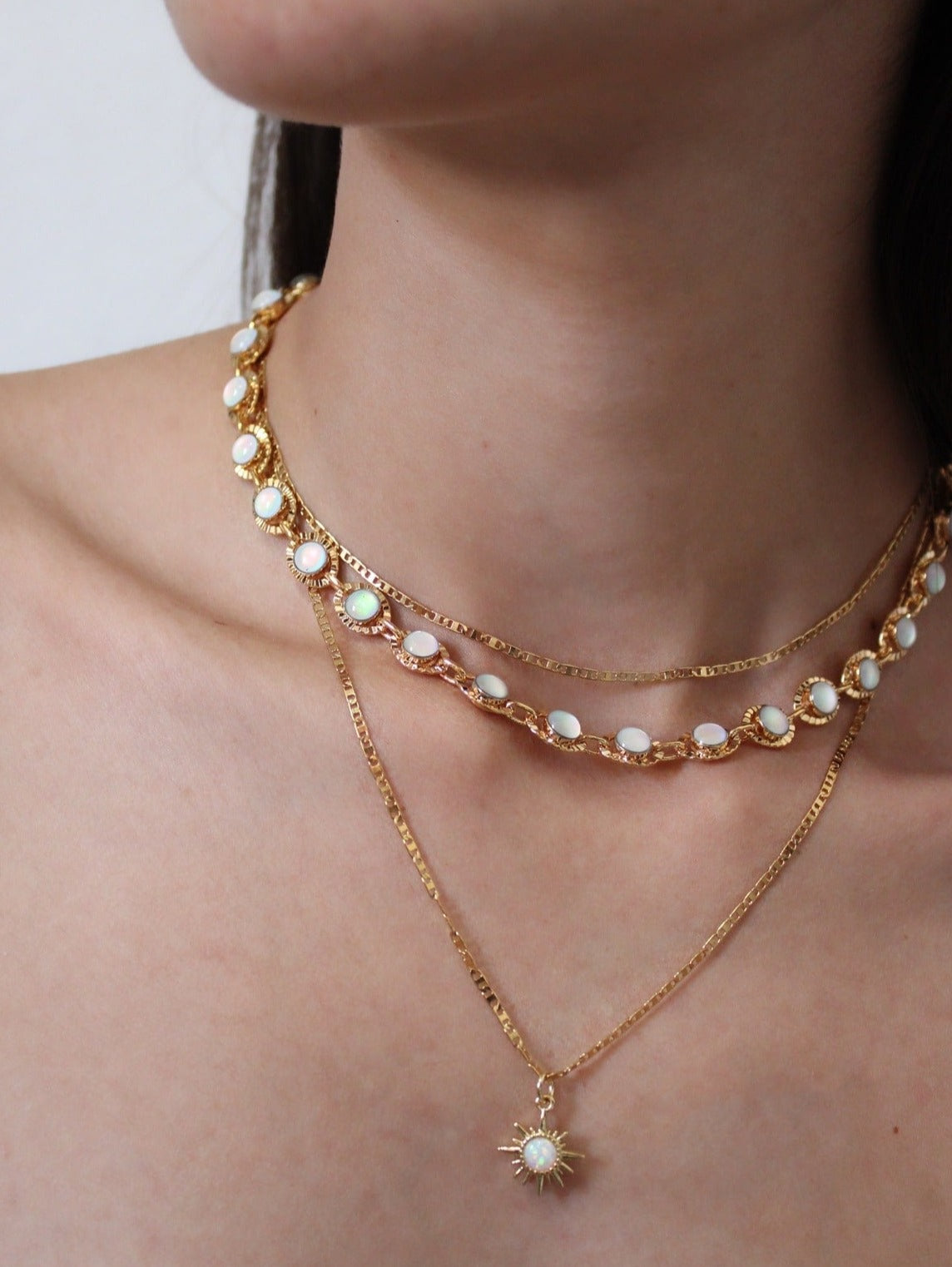 Collar De Sol Con Ópalo
