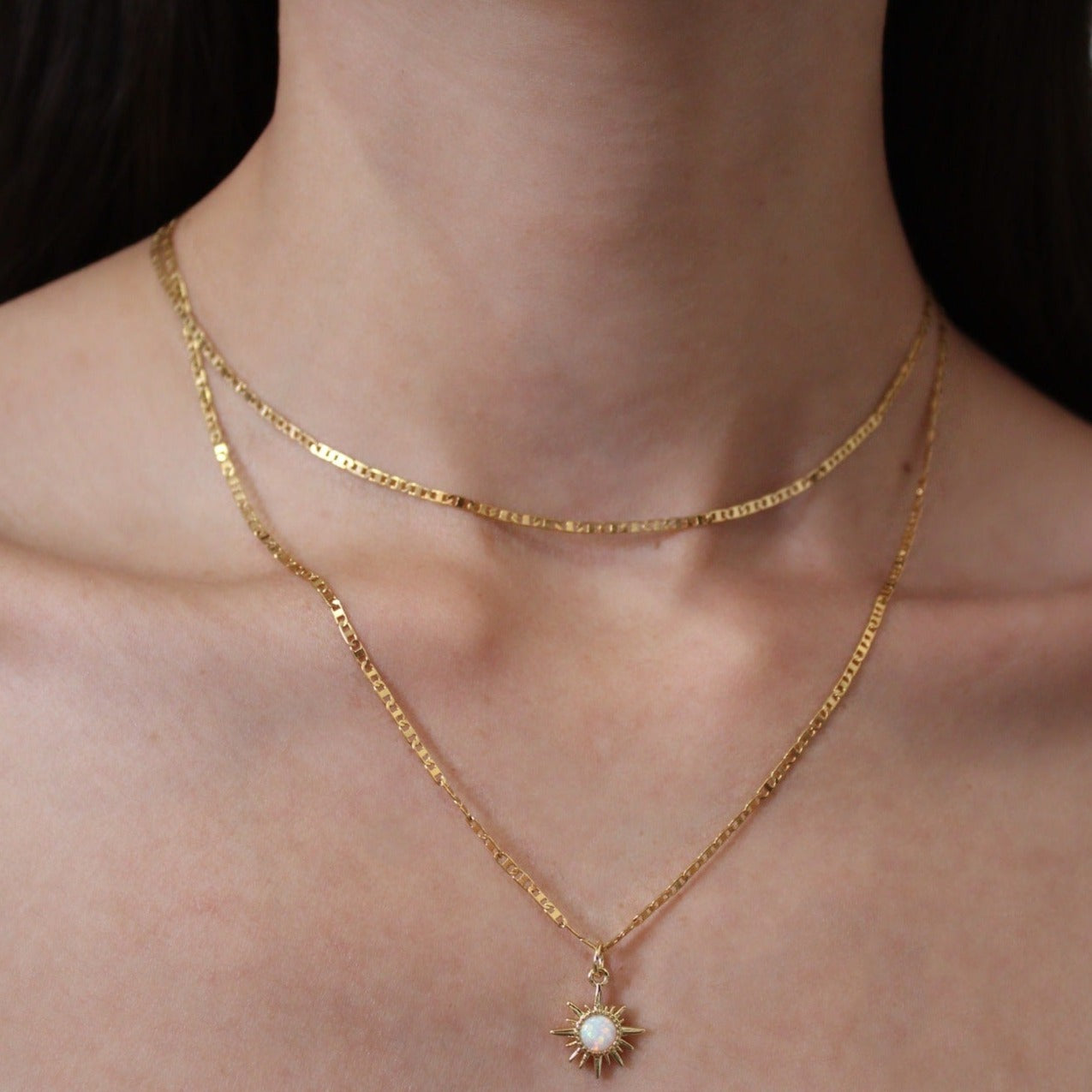 Collar De Sol Con Ópalo