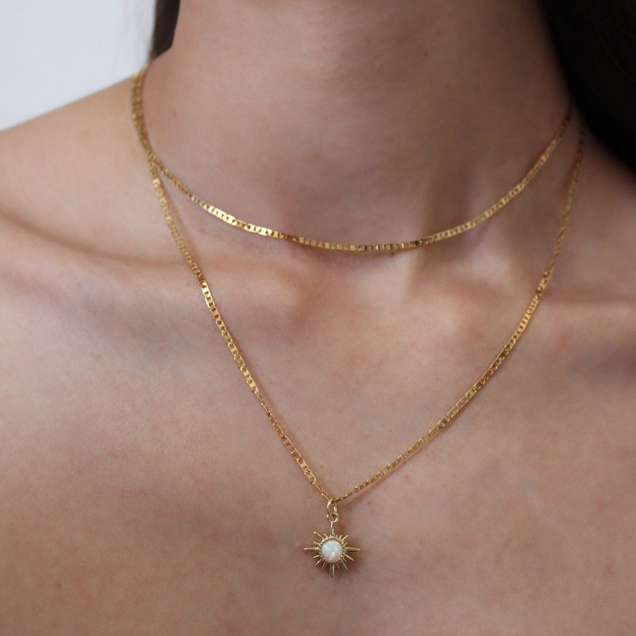 Collar De Sol Con Ópalo