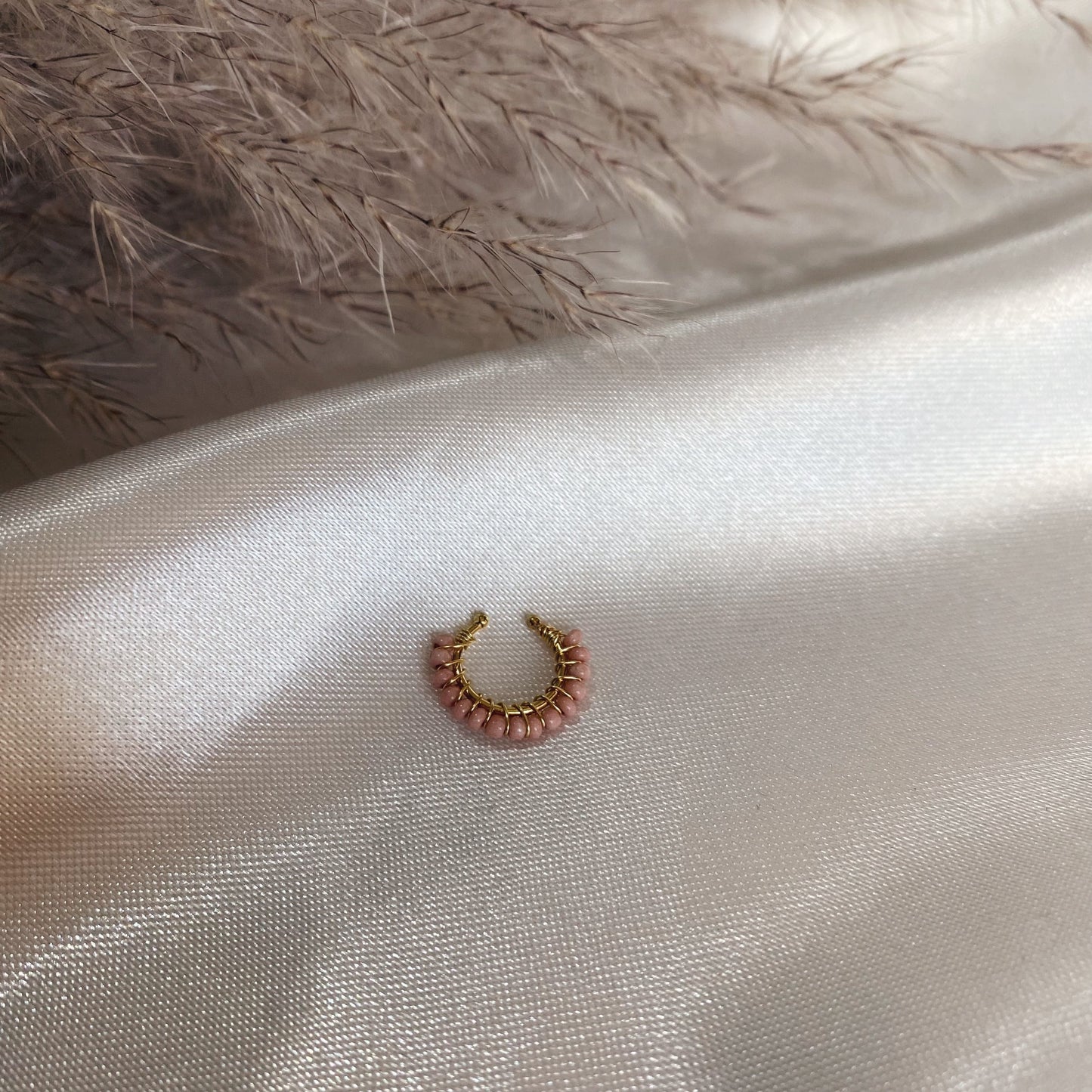 Piercing Bordado Chaquira Rosa