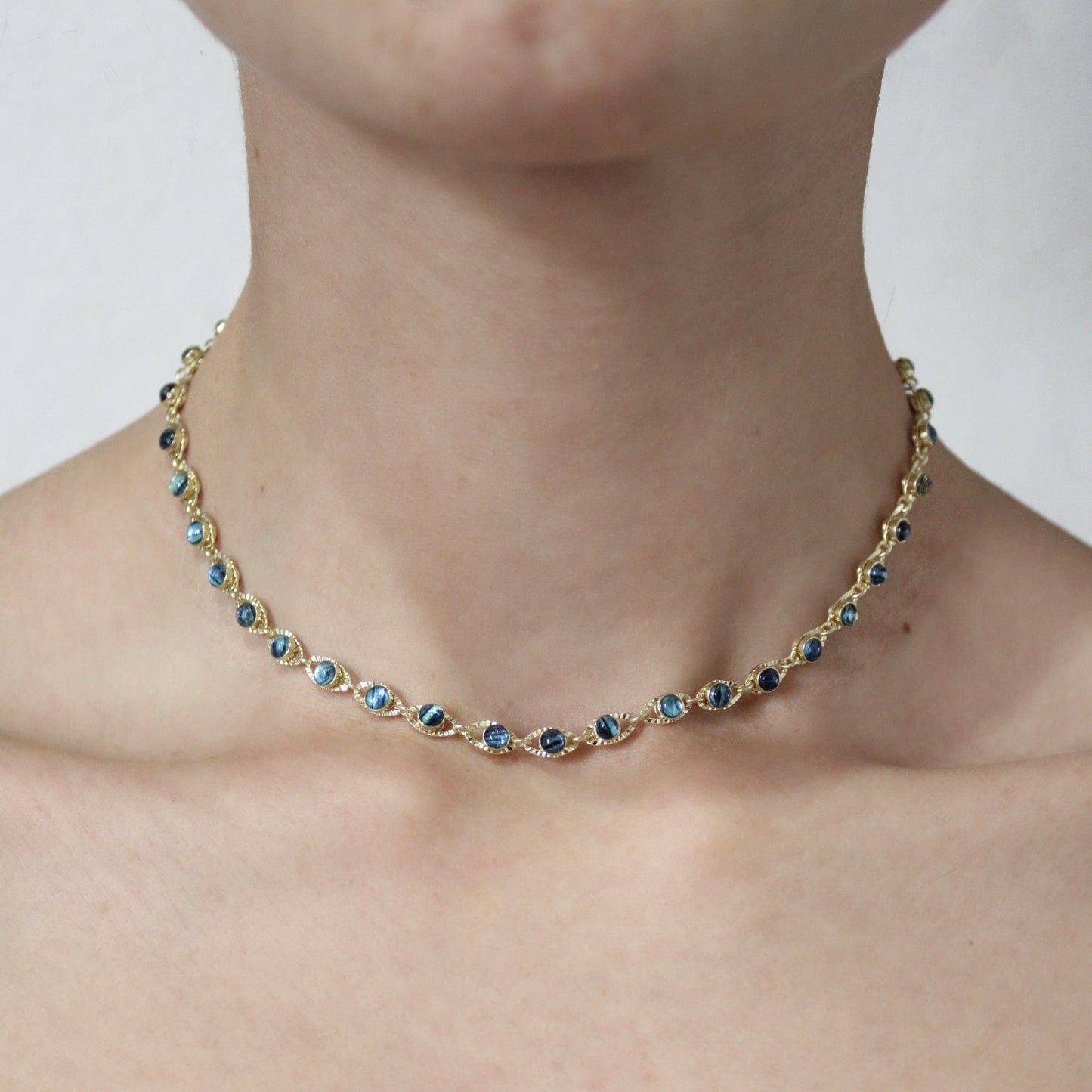 Choker Ojos Abulon Stone