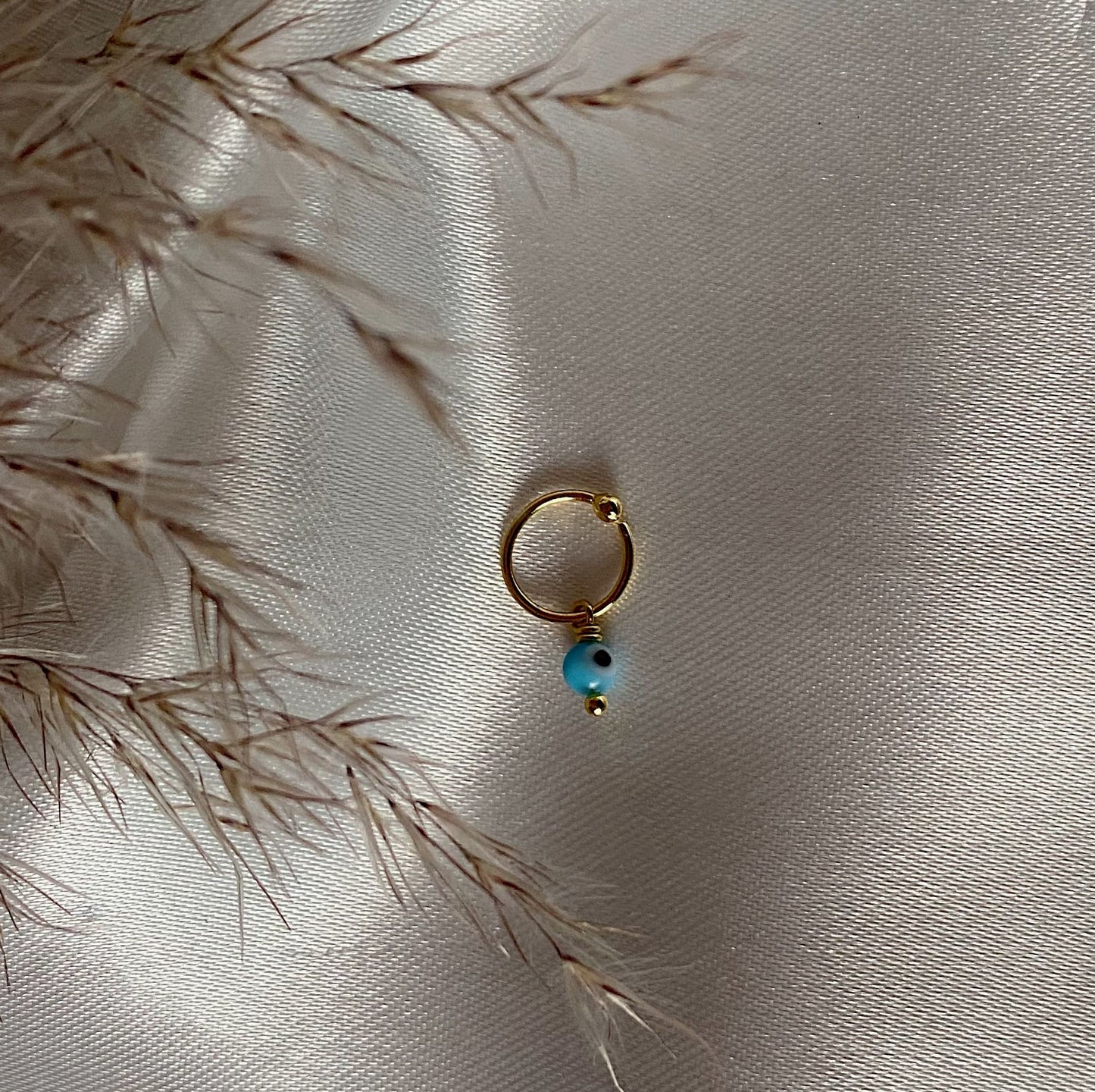 Piercing Arete Ojo Turco  Azul