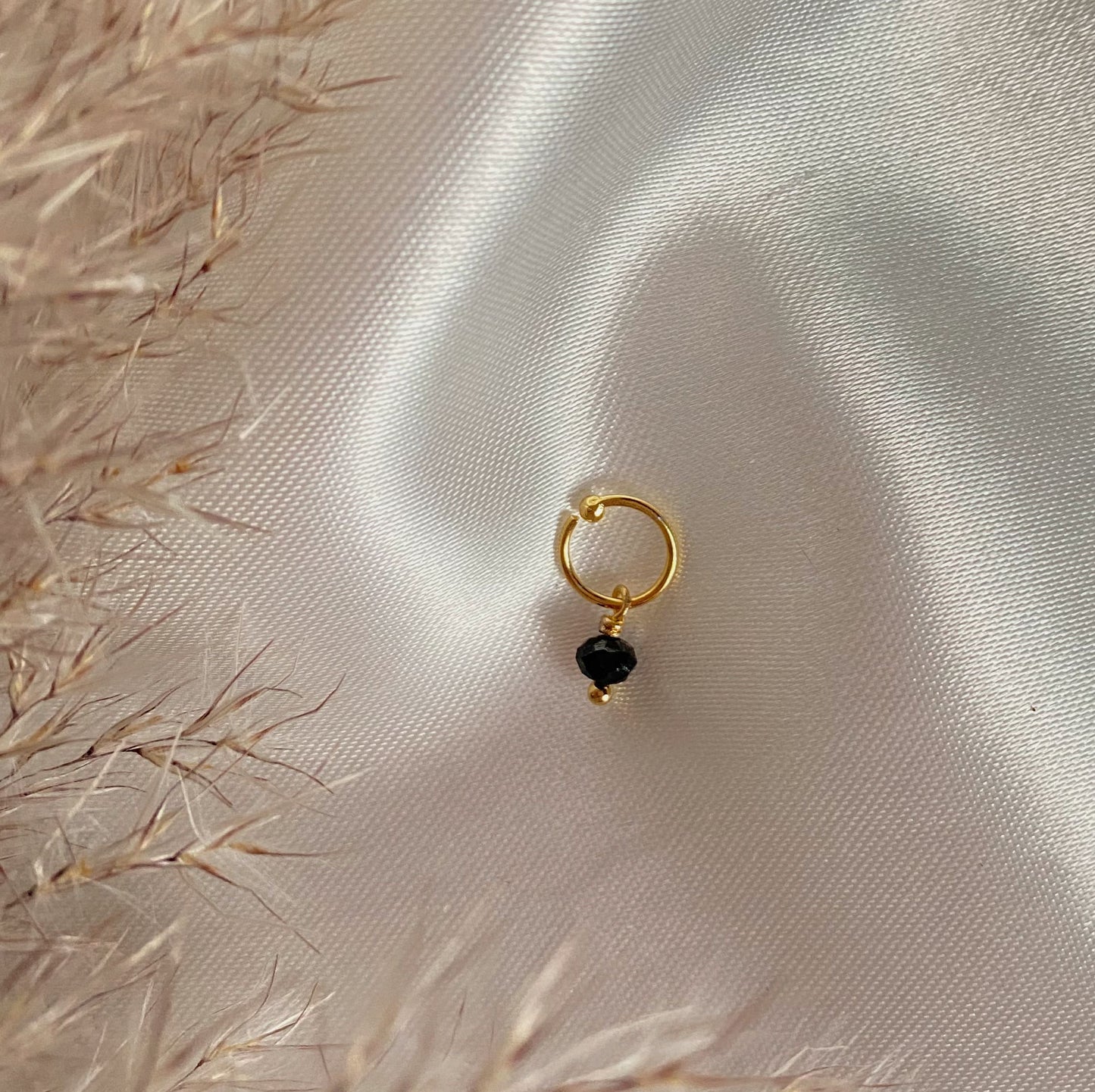 Piercing de Piedra Cristal Negro