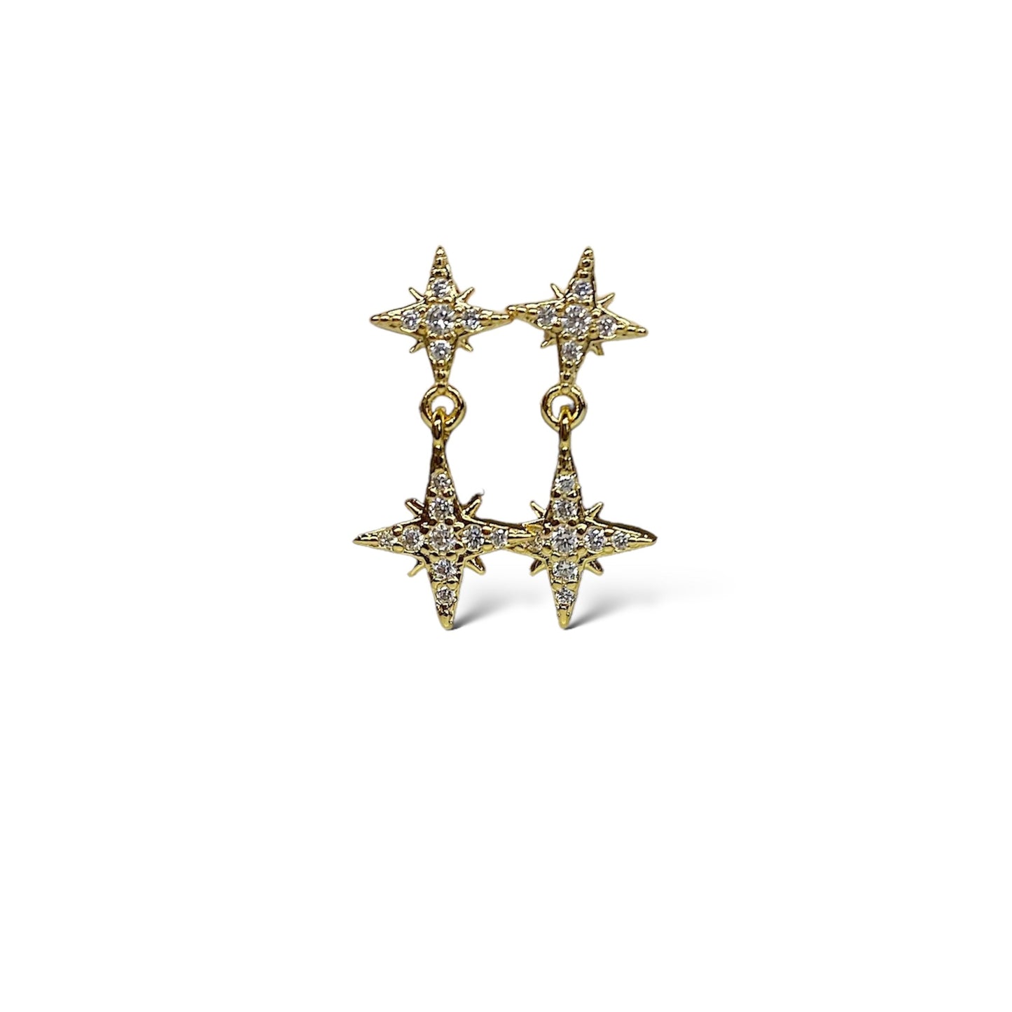 Aretes De Doble Estrella