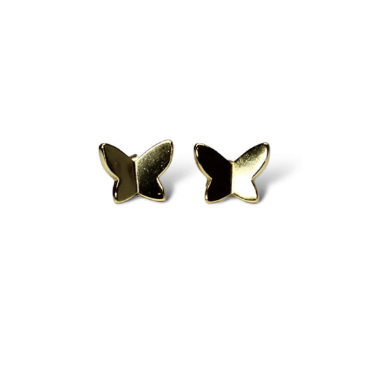 Aretes De Mariposa Dorados