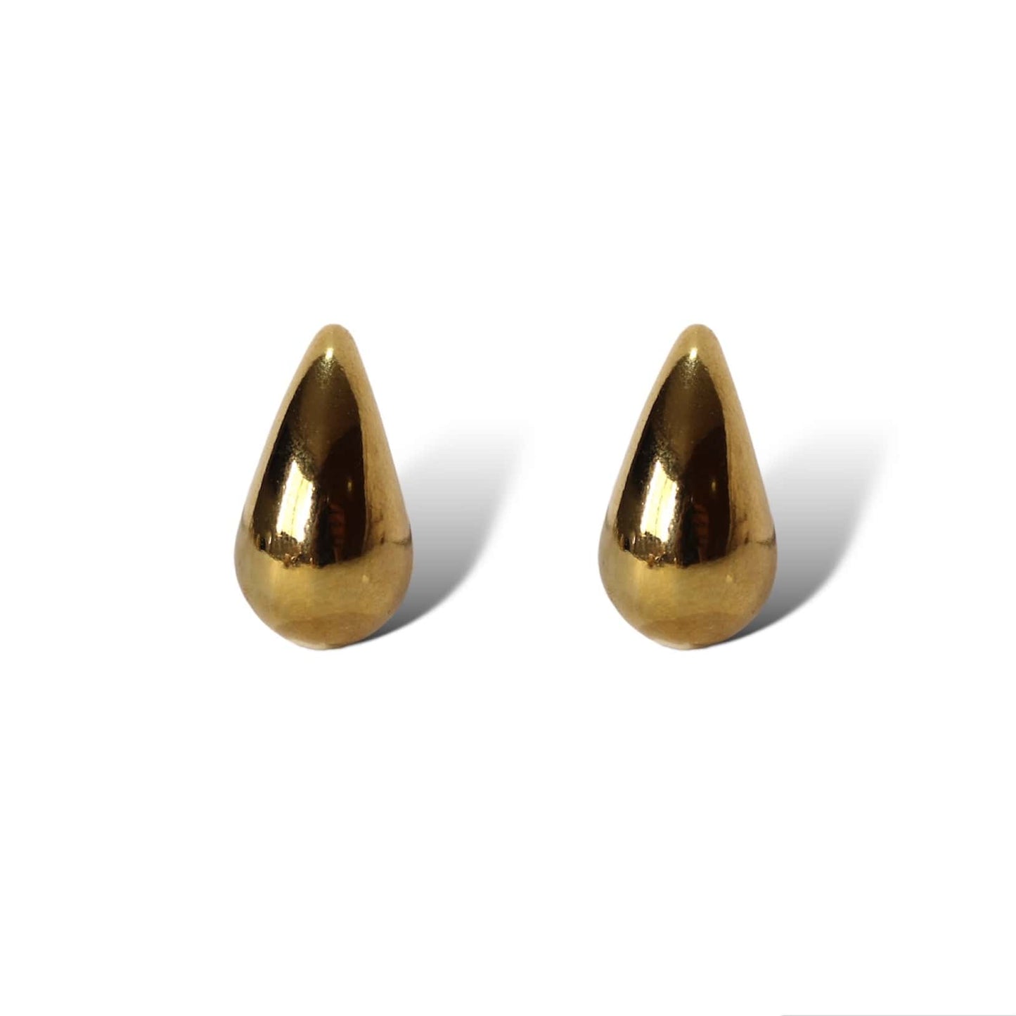 Aretes Gota Dorados Chicos