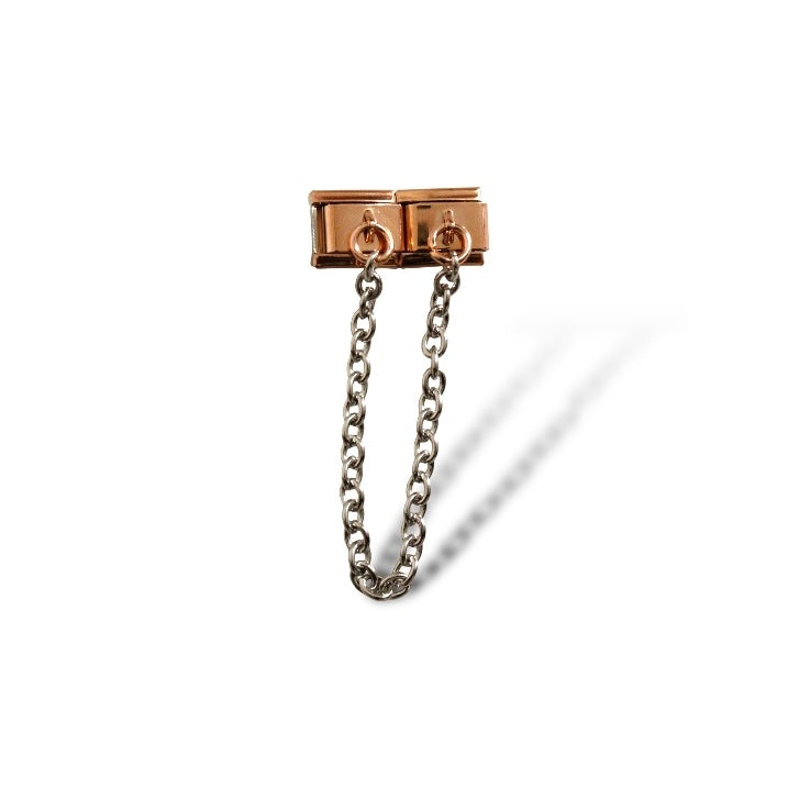 Charm Cadena Doble Rose Gold