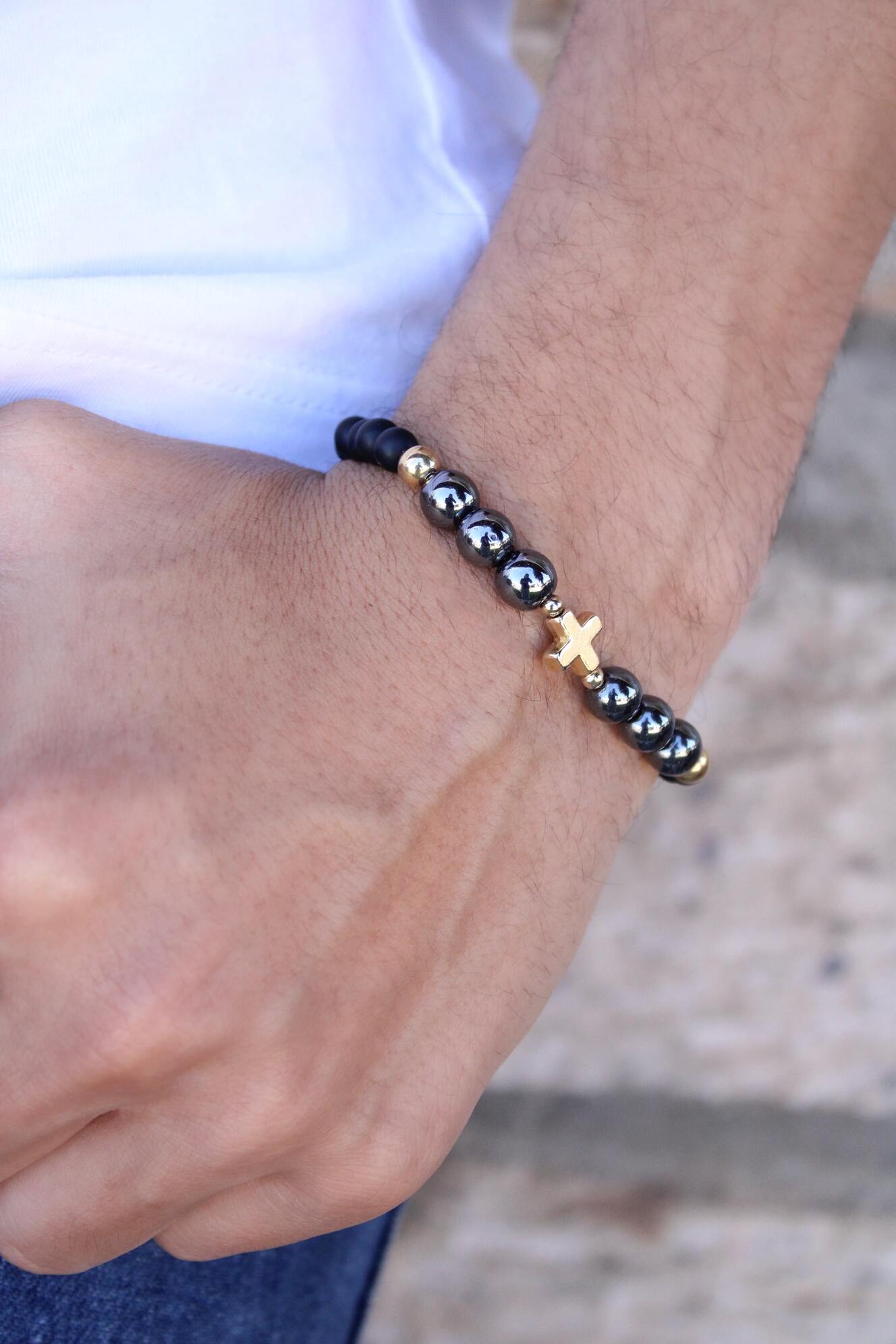 Pulsera Onix Para Hombre