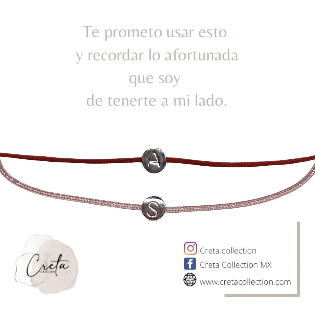 Duo Pulseras De Plata Personalizada